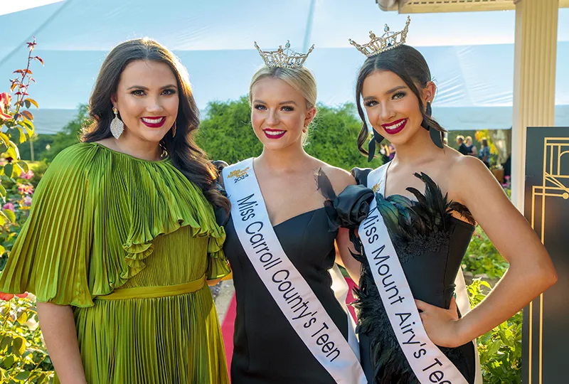 Hannah Curtright, Miss Carroll County Teen Jayla Thomas, Miss Mount Airy Teen Tess Bond