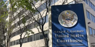 The Edward A. Garmatz United States Courthouse in Baltimore. (Photo by Christine Condon/ Maryland Matters)