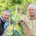 HomewoodLiving_featuredimage - Carroll News | Carroll Publications | Carroll County, MD Two smiling seniors gardening together in a lush outdoor yard.